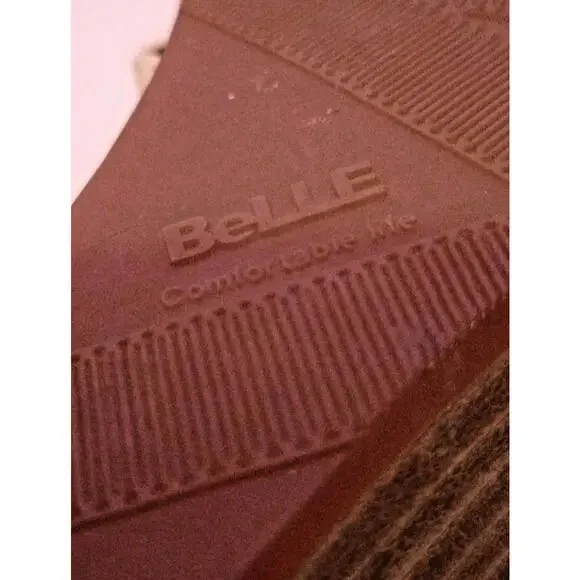 Staccato Wedges Cream Leather Buckle Open Toe Comfortable Belle 6 Floral Casual - Picture 8 of 9